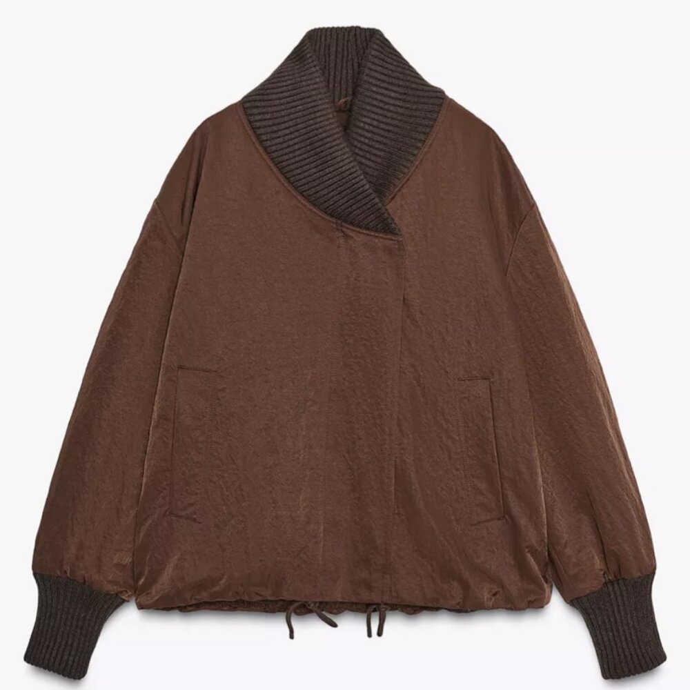 ZARA Woman Collection Ribbed Jacket